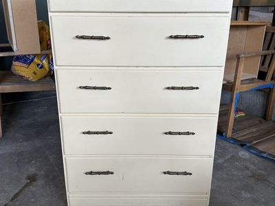 Antique 5-Drawer Tall Dresser Chest