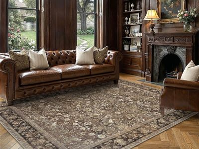 NEW Stunning 8x10 Area Rug - Vintage Traditional Distressed Boho Floral Pattern