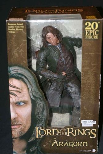 %+ Lord of the Rings Aragorn and Legolas 20" Epic Action Figures 2004 Collectables