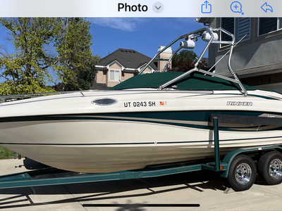 Rinker 232 cuddy with extended swim platform