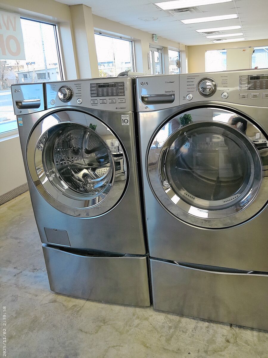 LG Front Load Washer/Dryer~90 Day Guarantee~With Pedestal Side Kick Washer