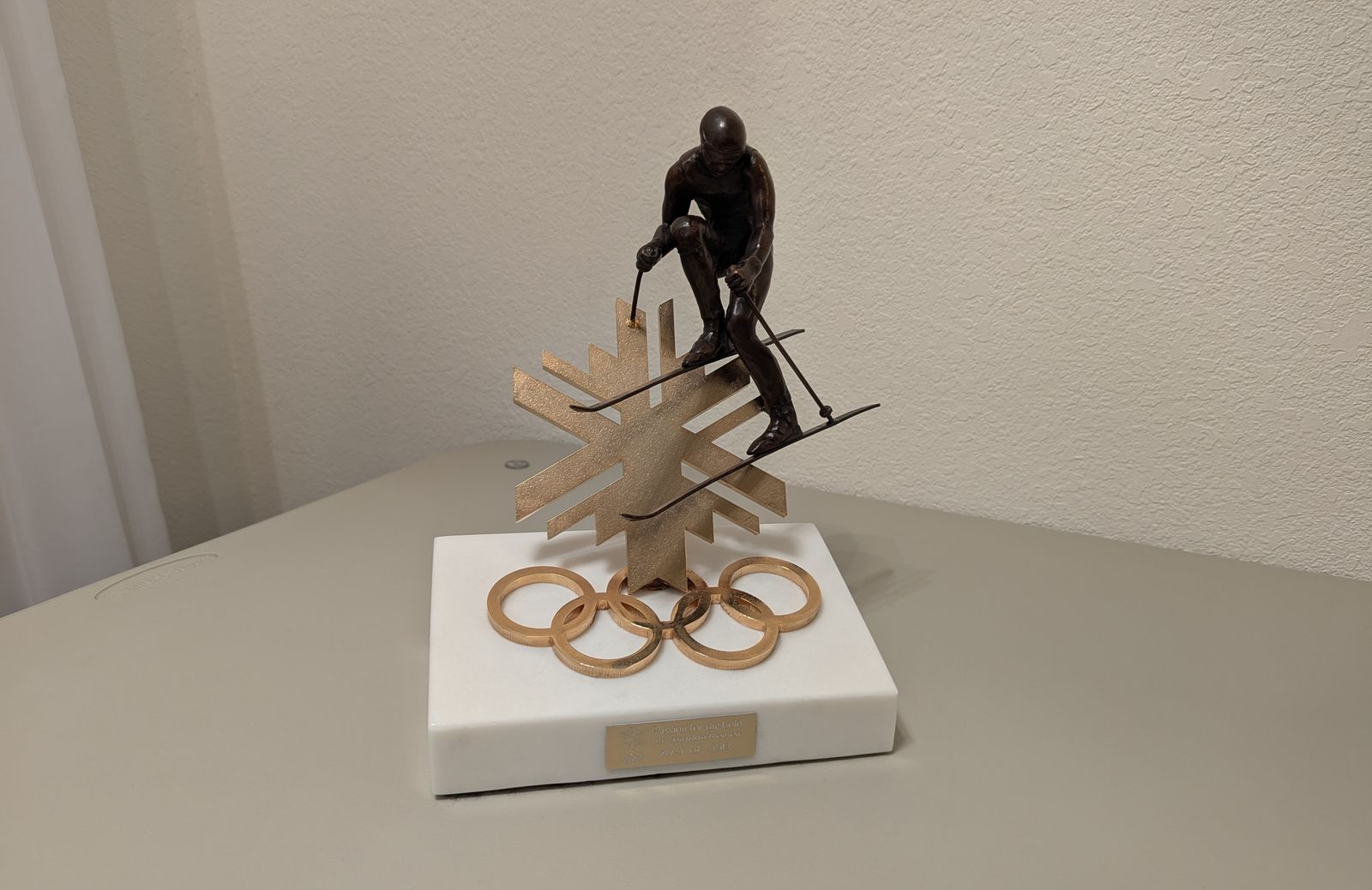 bronze sculpture by artist jonathan bronson - 2002 winter olympics