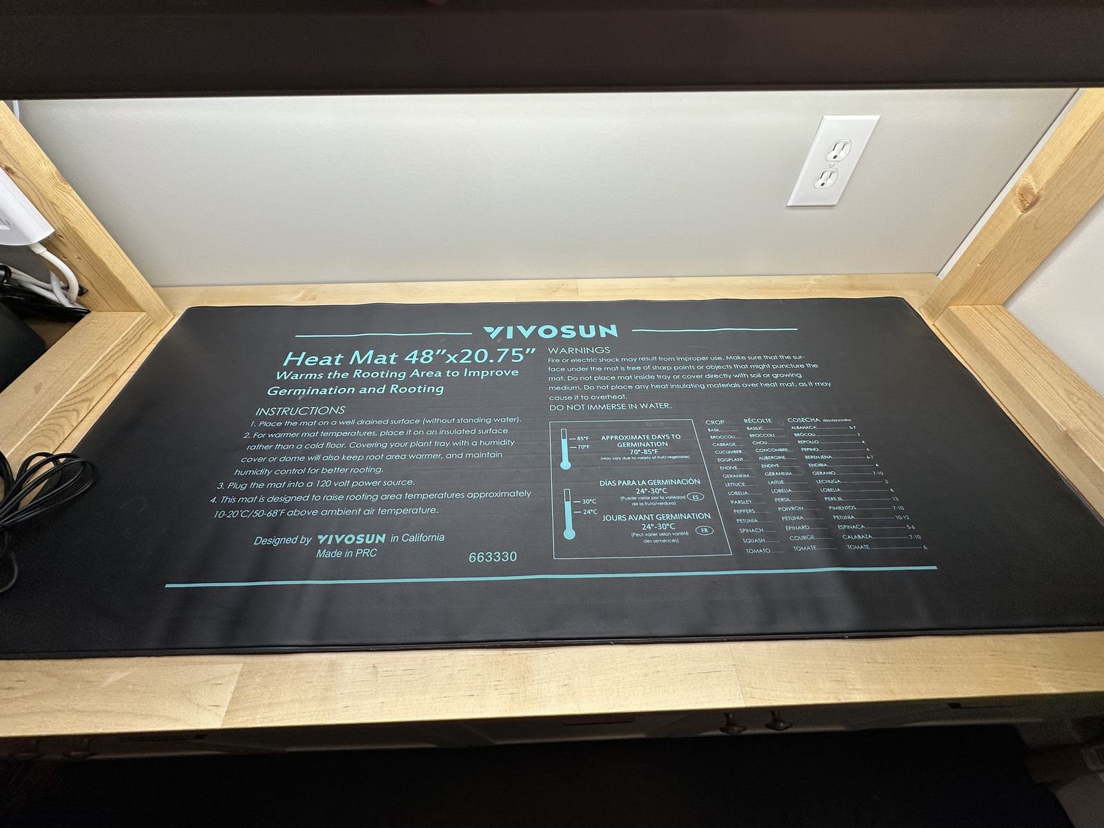 VIVOSUN Seedling Heat Mat 48"x20.75"