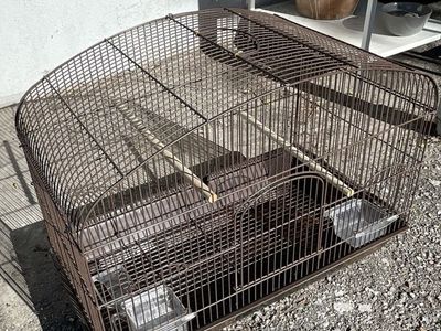 Great Shape Burgundy Bird Cage