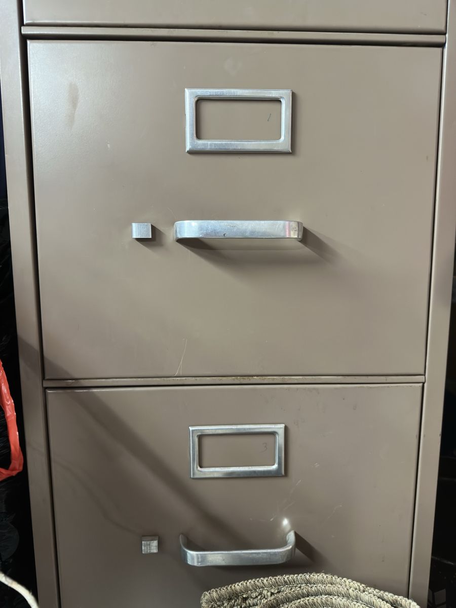 Commercial 5 Drawer File Cabinet BROWN