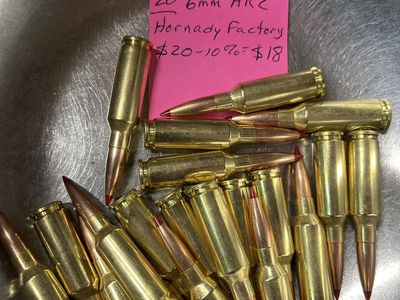 6mm ARC Hornady ammo.