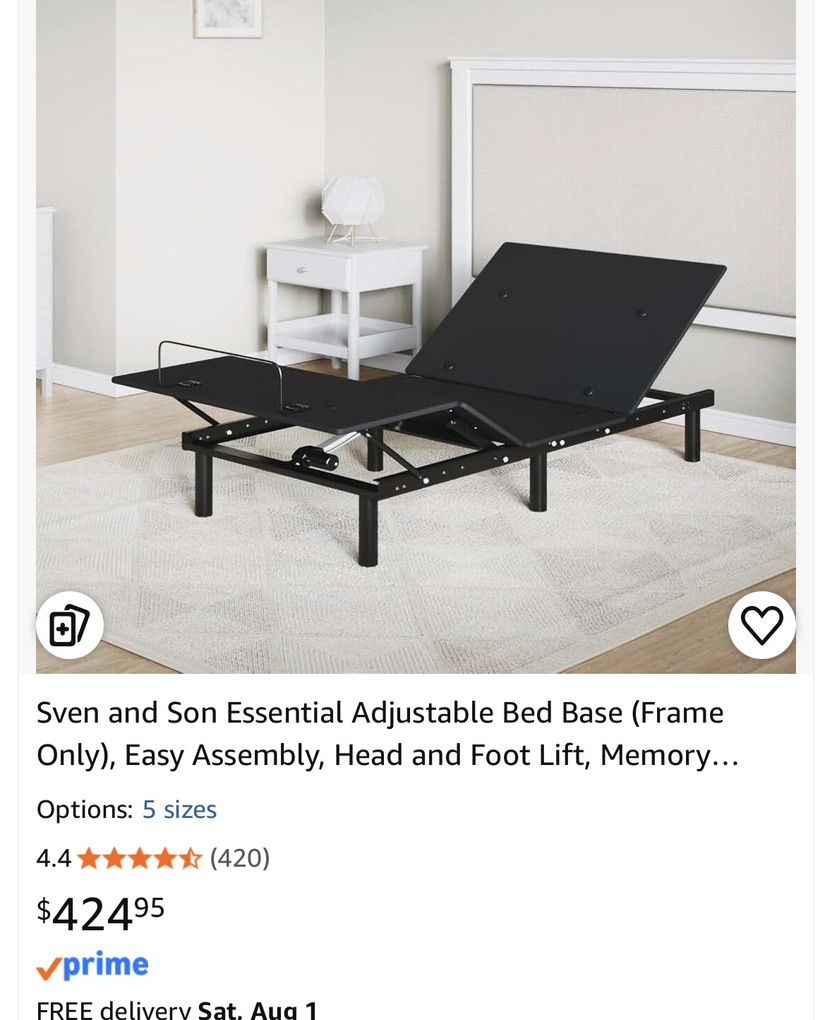 Twin Xl Adjustable With Matress