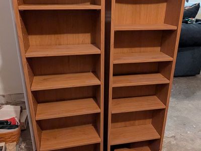 Pair of Slim CD / DVD / Blu-ray Media Storage Towers