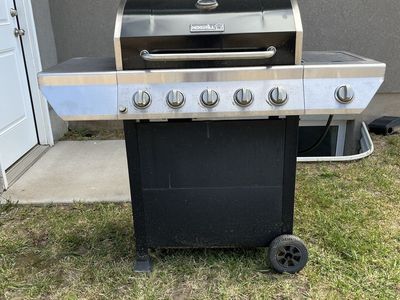 Nexgrill 5-Burner Propane Gas Grill with Side Burner (tank included)
