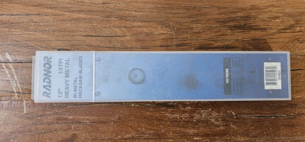 100 Pack Bi-Metal 12" Hacksaw Blades – 18 TPI18 T