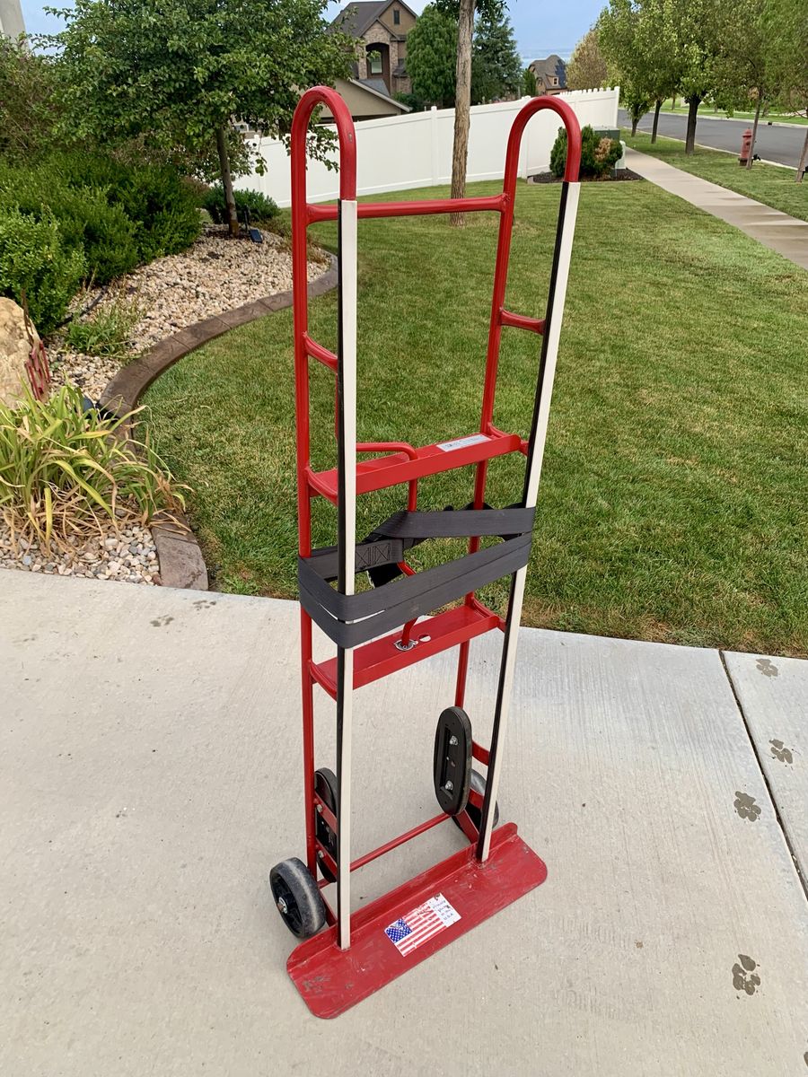Heavy-Duty Appliance Hand Truck Dolly with Strap & Stair Climbers