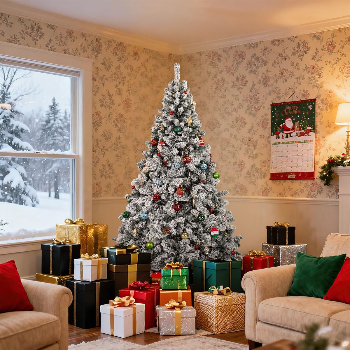 Christmas Tree 6F T Snow Flocked