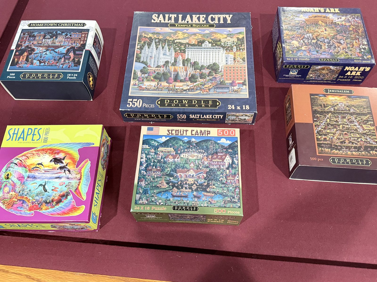 Lot of 5 DOWDLE Puzzles & 1 EXTRA