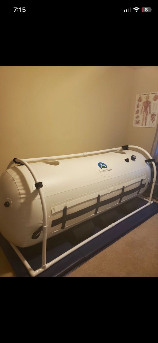 DIVE HYPERBARIC CHAMBER 33” diameter (4.4 PSI – 1.3 ATA) w/mat HOME USED ONLY