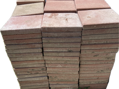 Oldcastle 12 in. x 12 in. Red Square Concrete Step Stone