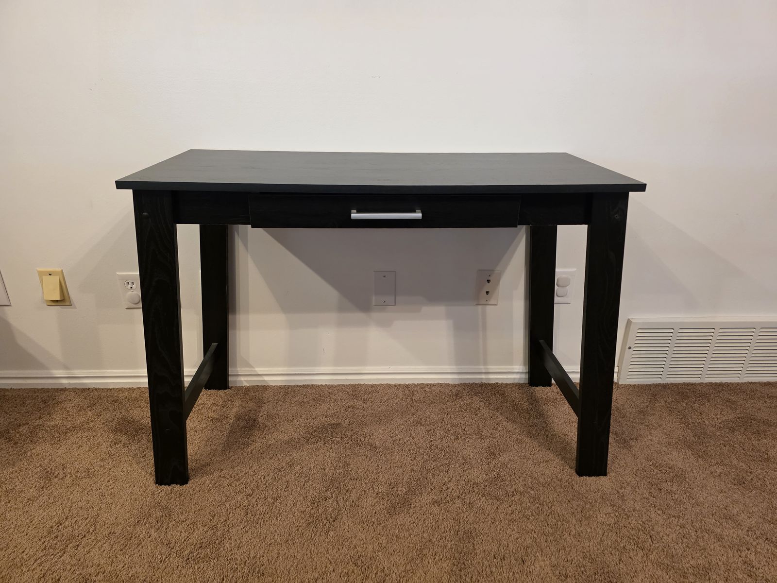 Black Wood Entry Table or Desk