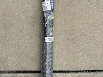 36in x 25ft Galvanized Poultry Netting for Livestock, Gardens & Crafts