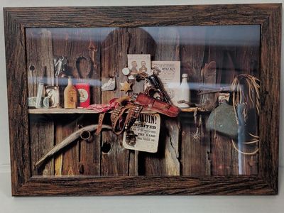 Untitled-Morgan Kane Framed 8x12 Western/Cowboy/Rustic L'Amour Art