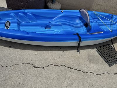 Pelican Blue Sit-on-Top Kayak - Single Person Recreational Kayak