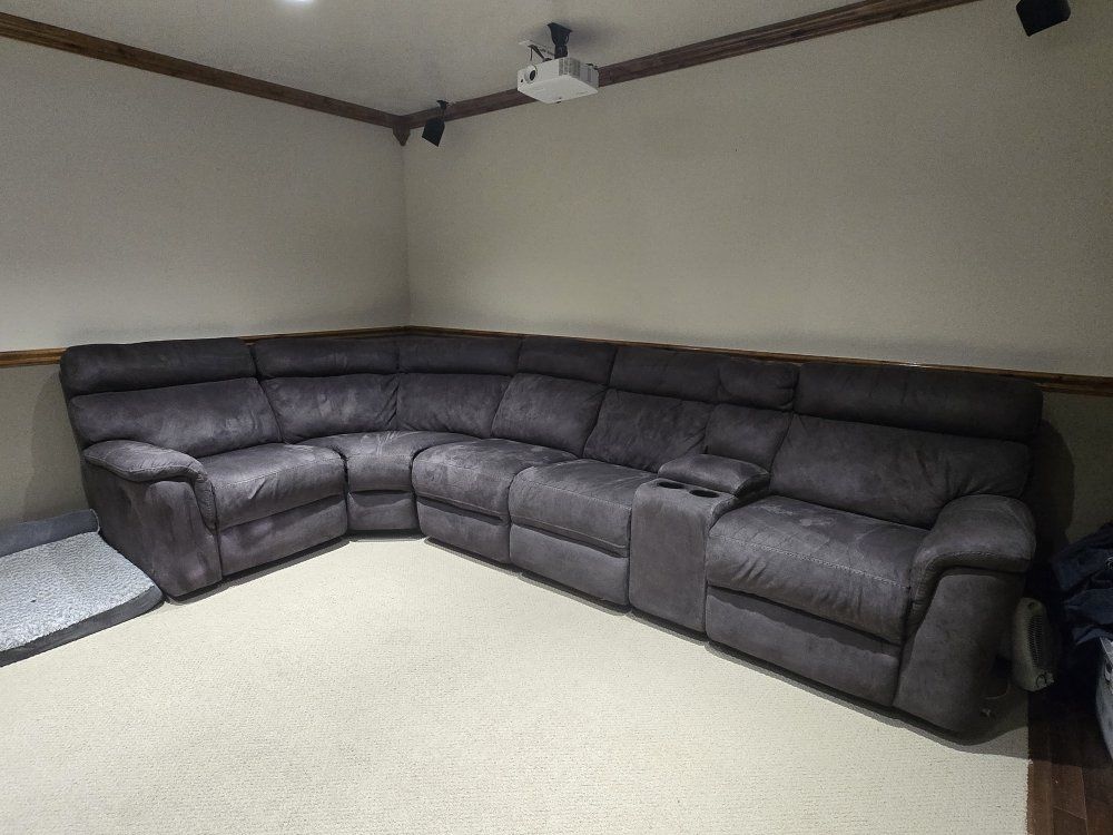 Dark Gray L-shaped Sectional