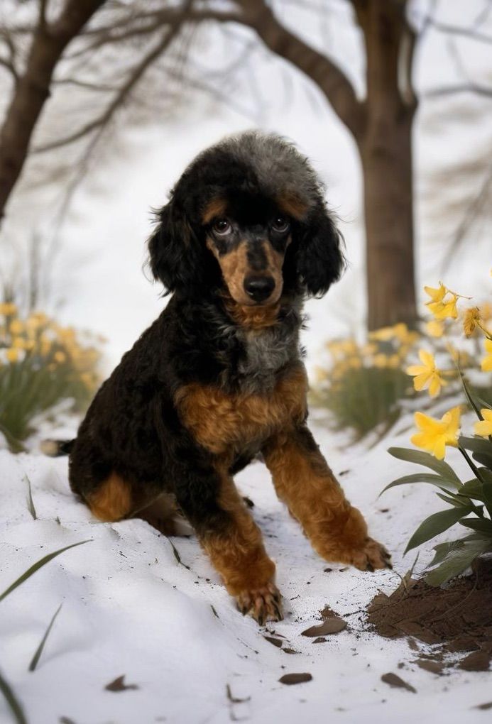 AKC Registered Blue Merle Phantom Toy Poodle Stud