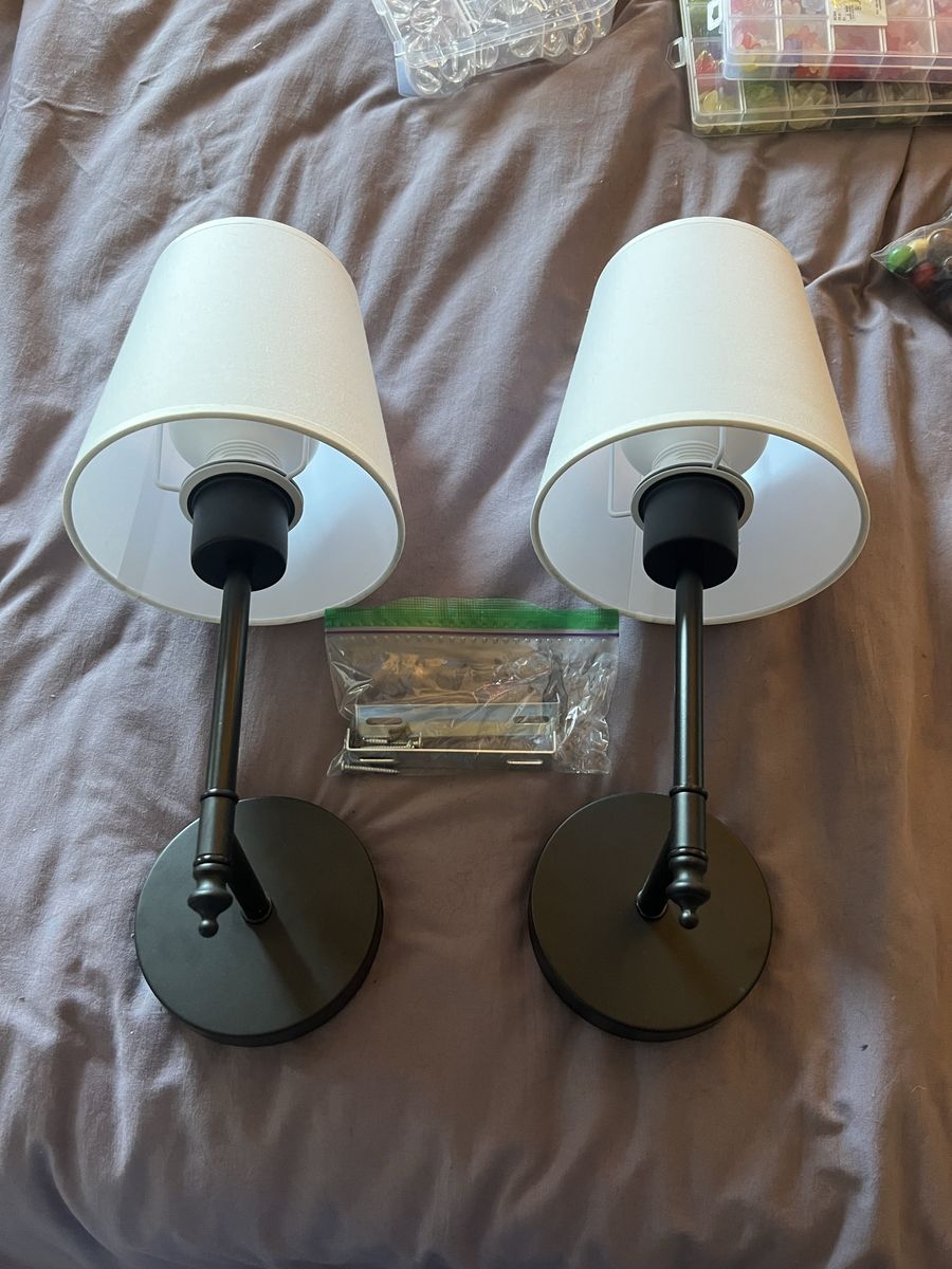 Set of wall sconces, rechargeable