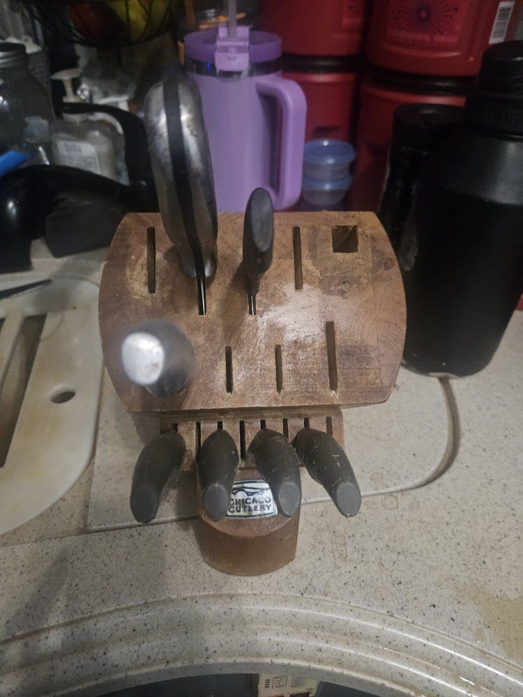 wood knife block