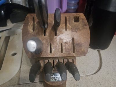 wood knife block