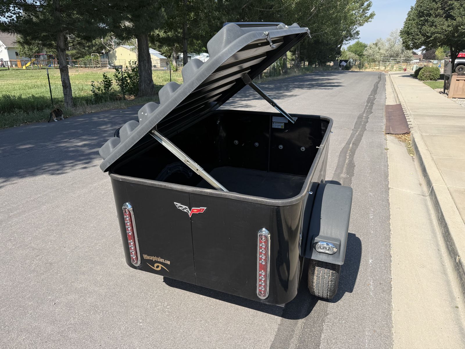 Overnighter Small Cargo Trailer - Lightweight & Compact, 30 cu ft, LED Lights