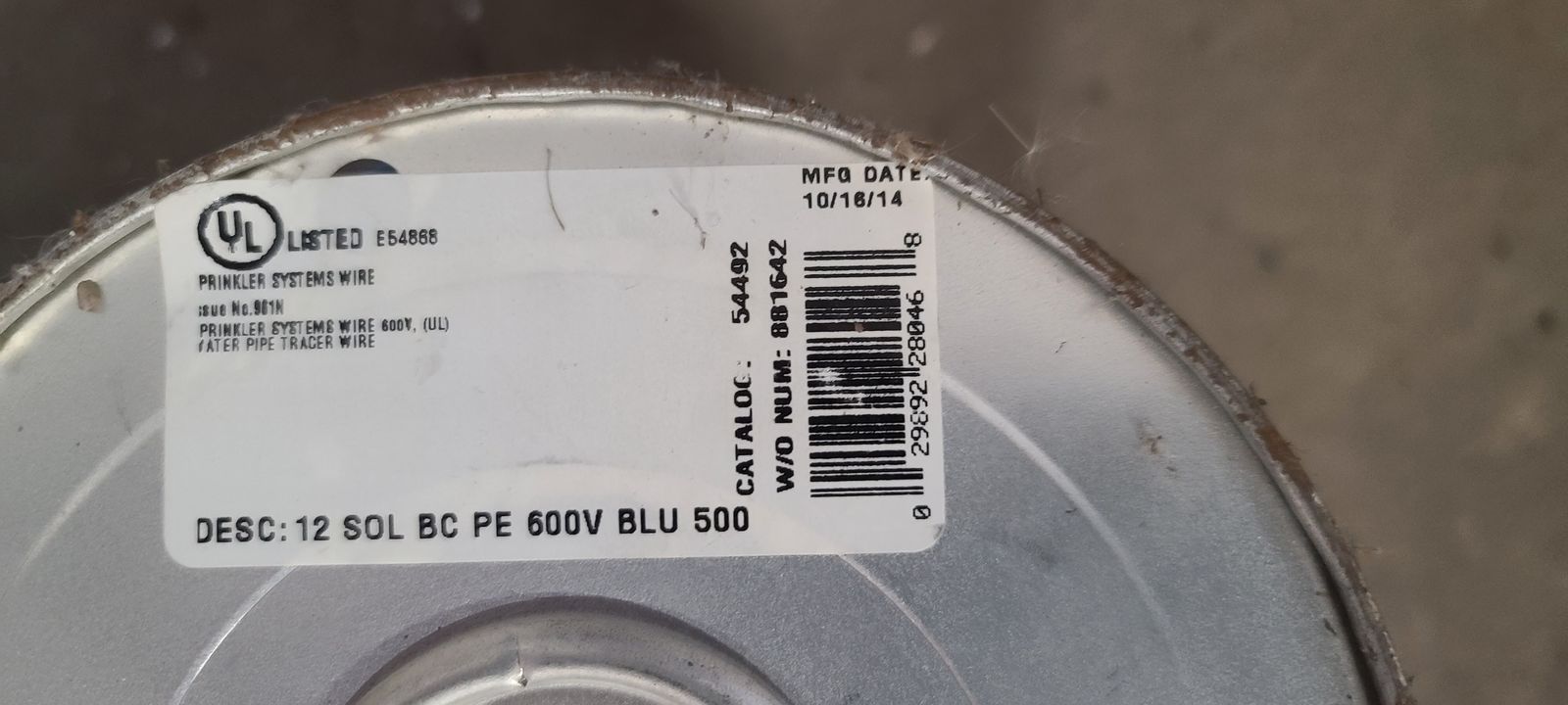 Blue Tracer Wire