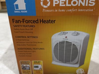 Pelonis Fan-Forced Small Room Heater Model HF-0020T with Box and Manual
