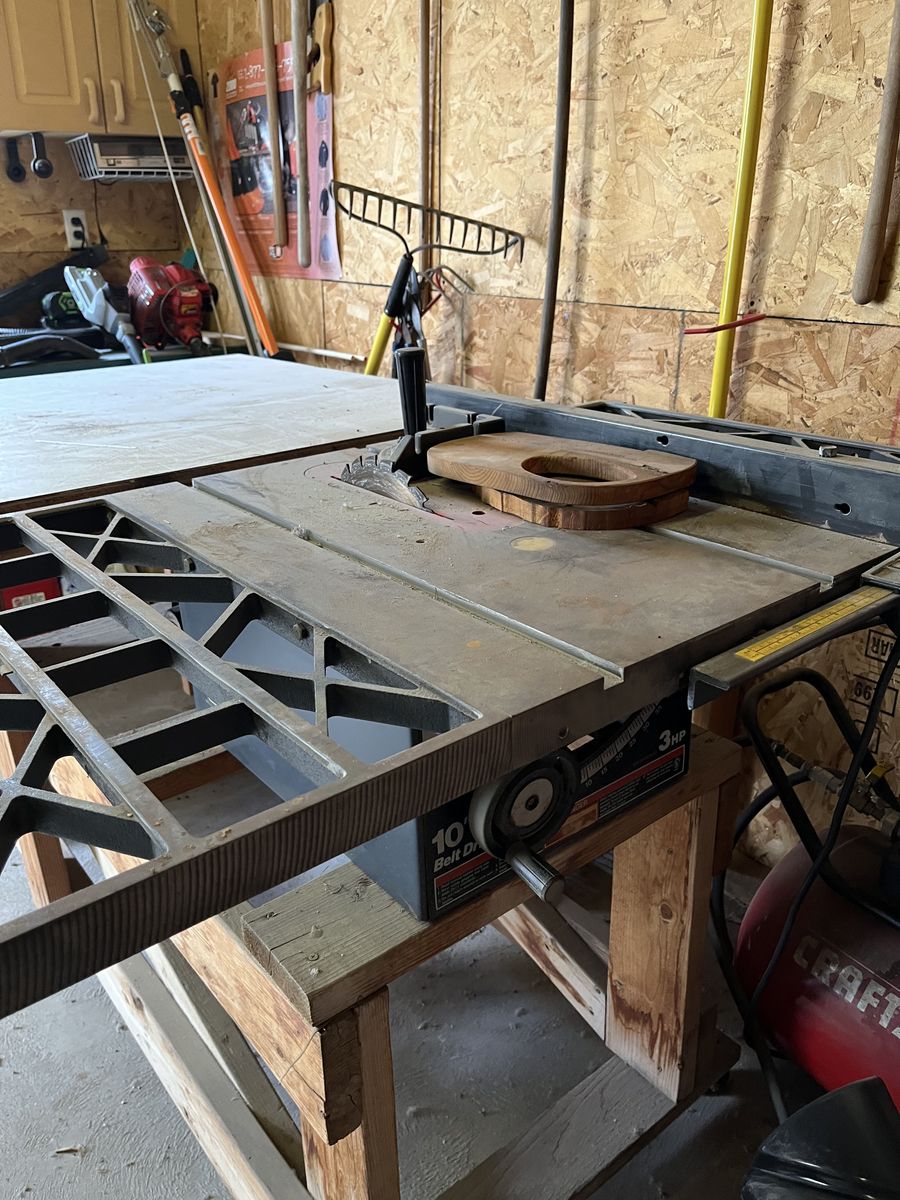 craftsman 10 inch, 3hp table saw