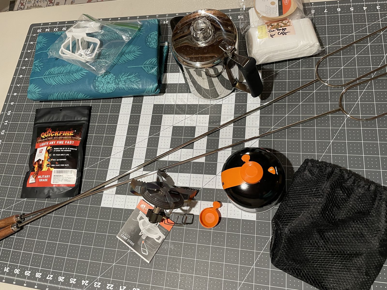 Camping Supplies Including Glacier Camp Stove
