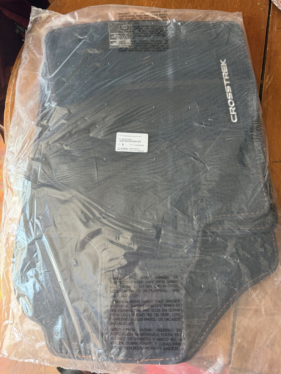 Subaru Crosstrek Floor Mats, New in Packaging, Limited J505SFN150