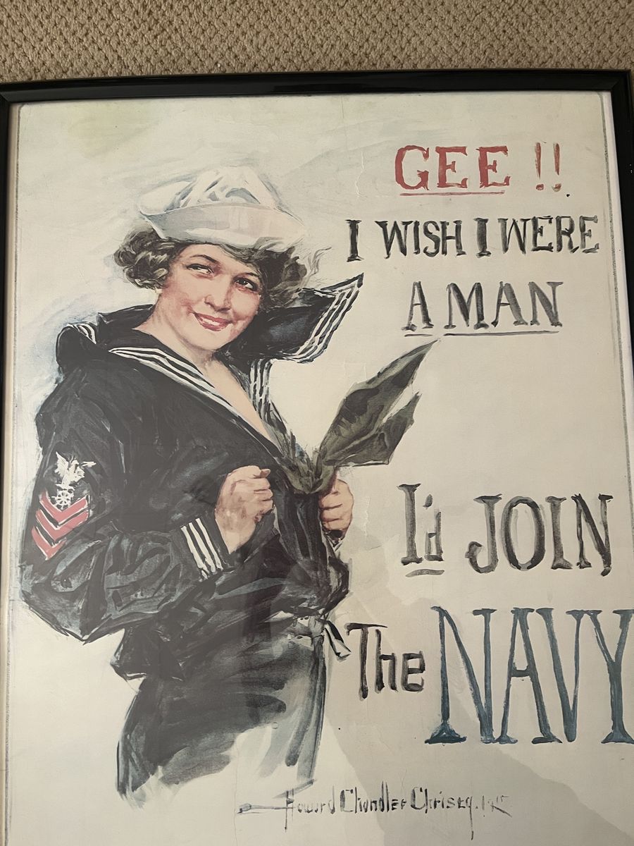 Original World War I and World War II - Navy Recruitment Poster