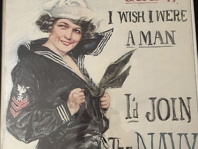 Original World War I and World War II - Navy Recruitment Poster