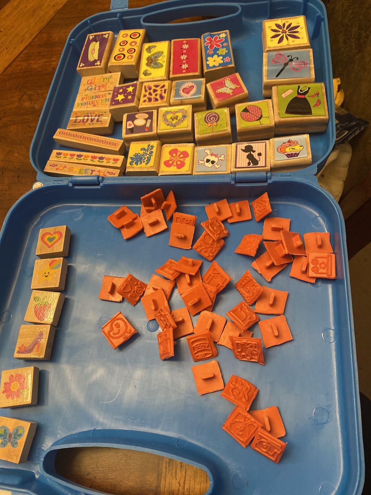 Rubber Stamps With Holder