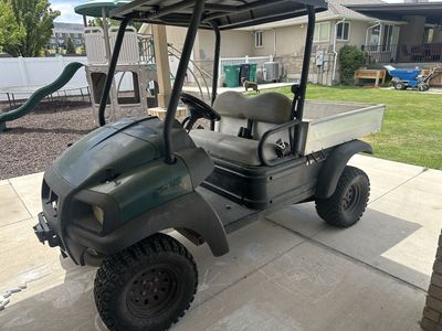Club Car Golf Cart Utility Vehicle with Dump Bed - Green/Black