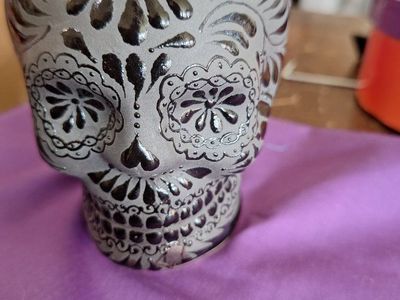 Unique Sugar Skull Planter/Vessel - Decorative Home Decor