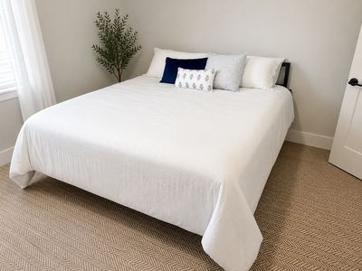 King Bed Set – Mattress, Metal Frame, Headboard & Twin Box Springs