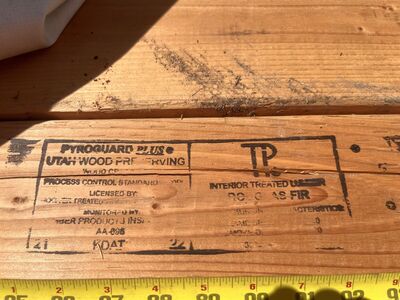 SAVE >80% - NEW Hoover Pyro Guard Fire-Retardant Lumber - 4x6, 6x12