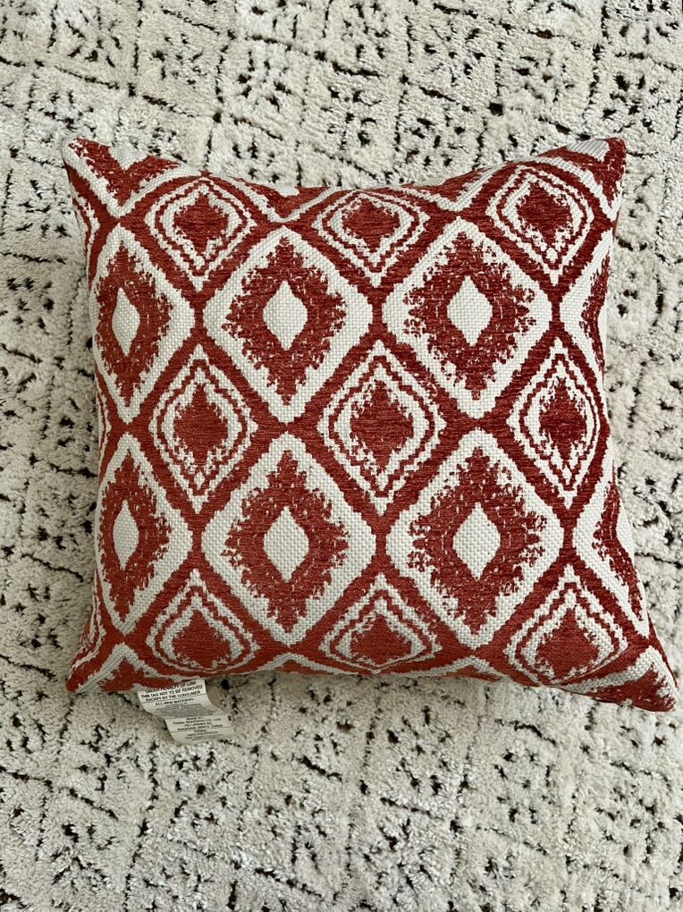 Decorative Feather Throw Pillow