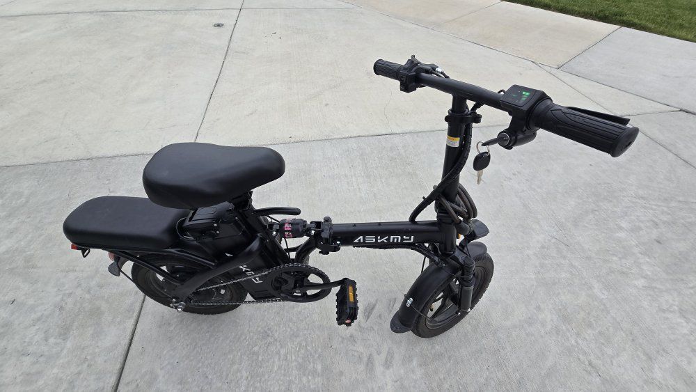 Electric Folding Bicycle 14" foldable Wheel E-Bike with Dual Seats - Excellent Condition