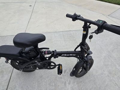 Electric Folding Bicycle 14" foldable Wheel E-Bike with Dual Seats - Excellent Condition
