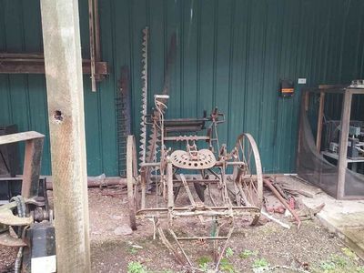 Antique Horse-Drawn Cultivator – Farm Decor or Restoration