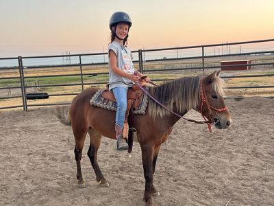 Adorable Kids Pony Horse