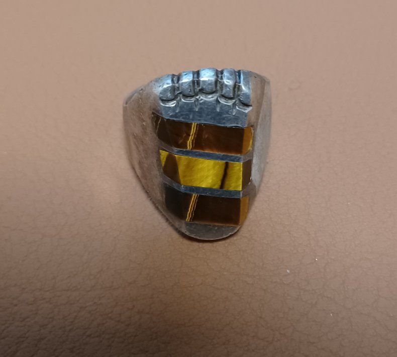 Tiger Eye Silver Ring