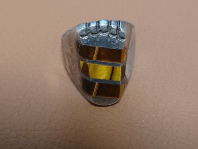 Tiger Eye Silver Ring