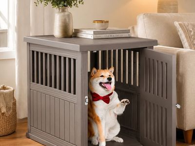 GRAY WATERPROOF DOG HOUSE – INDOOR & OUTDOOR