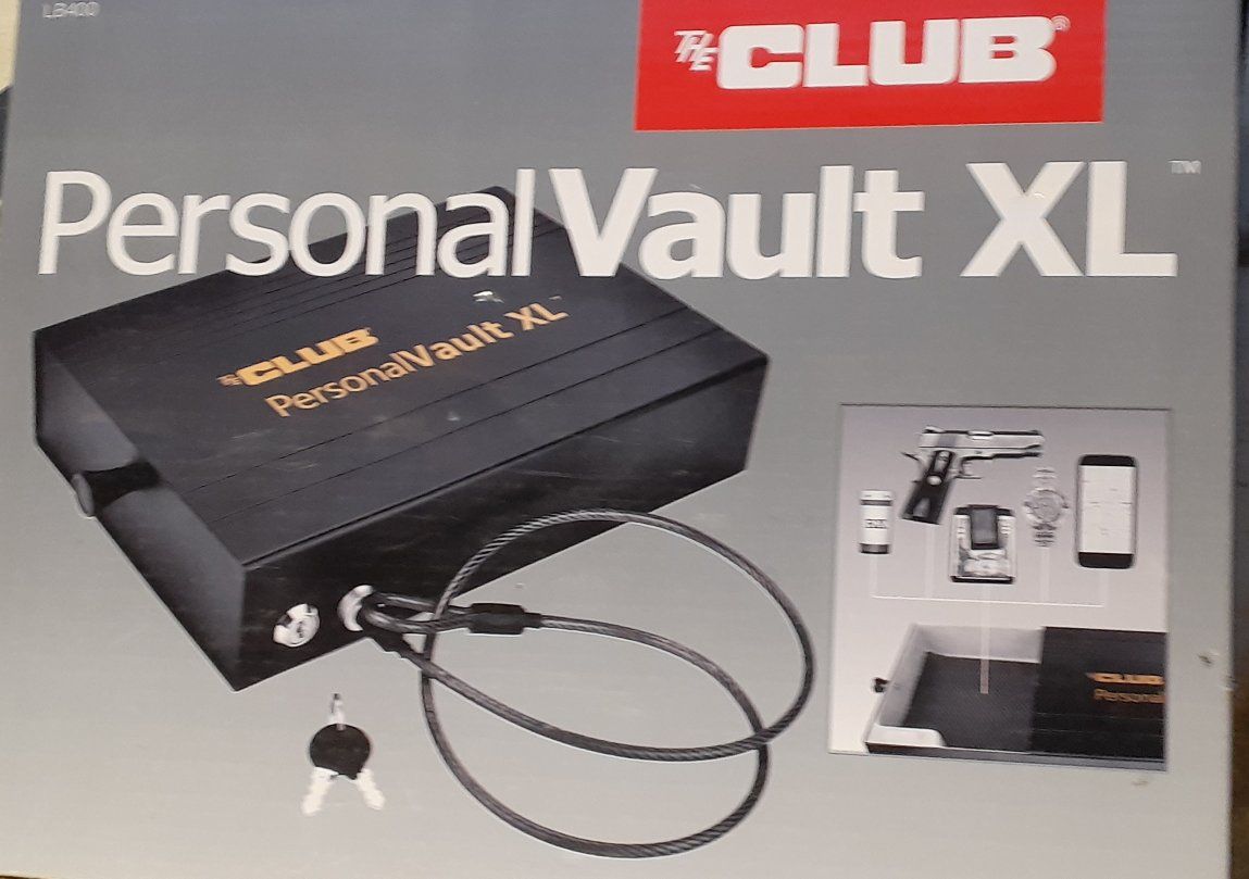 The Club Personal Vault XL Portable Security Safe with Steel Cable
